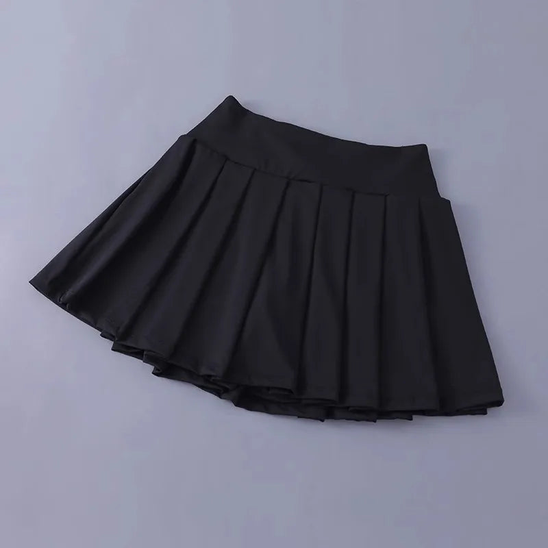 Women Tennis Pleated Skirt High Waisted Athletic Golf Skorts Workout Sports Skirts With Shorts For Women