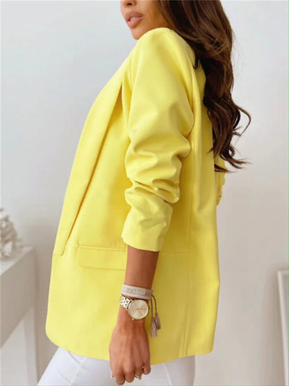 Oversize Women's Blazer Red Jacket Woman Black Elegant Fashion Blazers Female Coat 2022 Casual Office Ladies Clothing