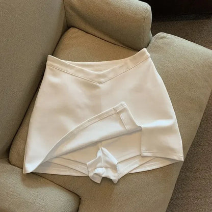 Mini Skirts Women Simple Spring Slim Sexy Popular Hotsweet High Waist Leisure Chic Streetwear Mature Temperament All-match Юбка
