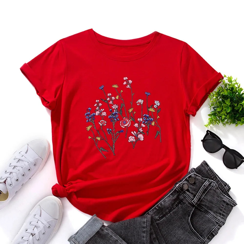 Oversized Women's T-shirt Graphic T Shirt Women Short Sleeve Tee Top Summer Cotton Female Tshirt Harajuku Woman Clothing
