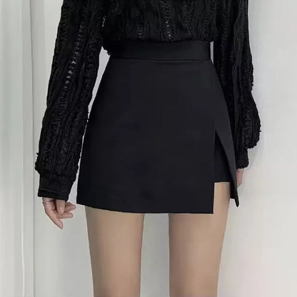 Mini Skirts Women Simple Spring Slim Sexy Popular Hotsweet High Waist Leisure Chic Streetwear Mature Temperament All-match Юбка
