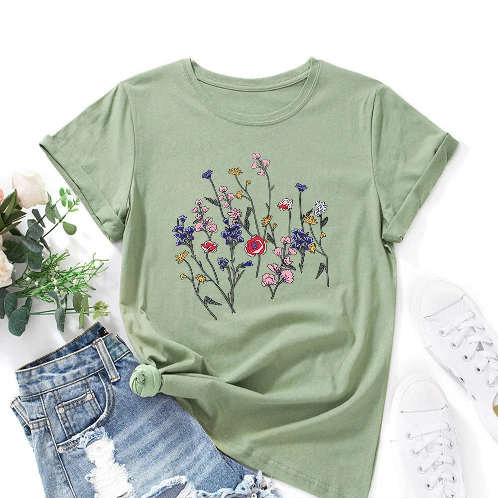 Oversized Women's T-shirt Graphic T Shirt Women Short Sleeve Tee Top Summer Cotton Female Tshirt Harajuku Woman Clothing