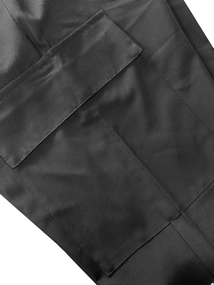 Women'S Casual Cargo Pants | Lightweight, Breathable, Fashionable Patch Pocket Design, Drawstring Waist, Suitable for Outdoor