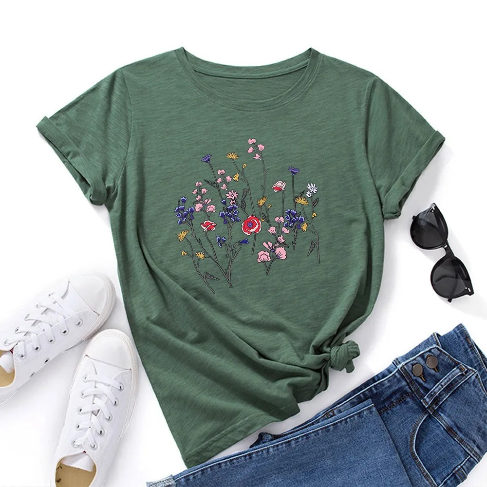 Oversized Women's T-shirt Graphic T Shirt Women Short Sleeve Tee Top Summer Cotton Female Tshirt Harajuku Woman Clothing
