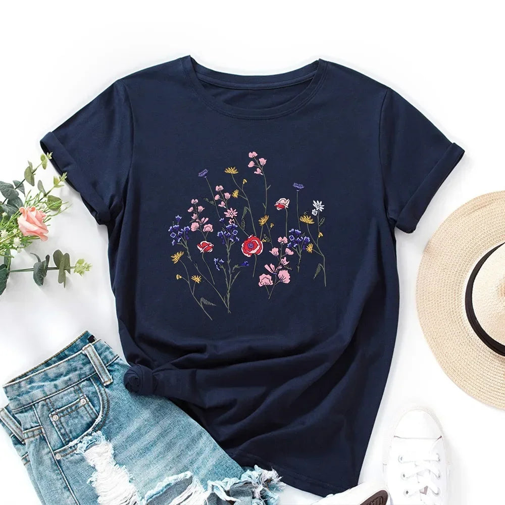 Oversized Women's T-shirt Graphic T Shirt Women Short Sleeve Tee Top Summer Cotton Female Tshirt Harajuku Woman Clothing