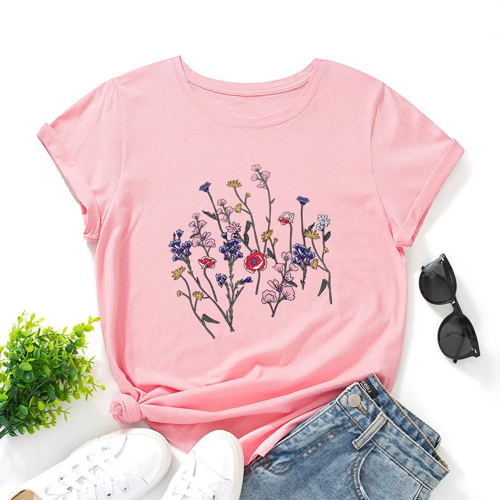 Oversized Women's T-shirt Graphic T Shirt Women Short Sleeve Tee Top Summer Cotton Female Tshirt Harajuku Woman Clothing