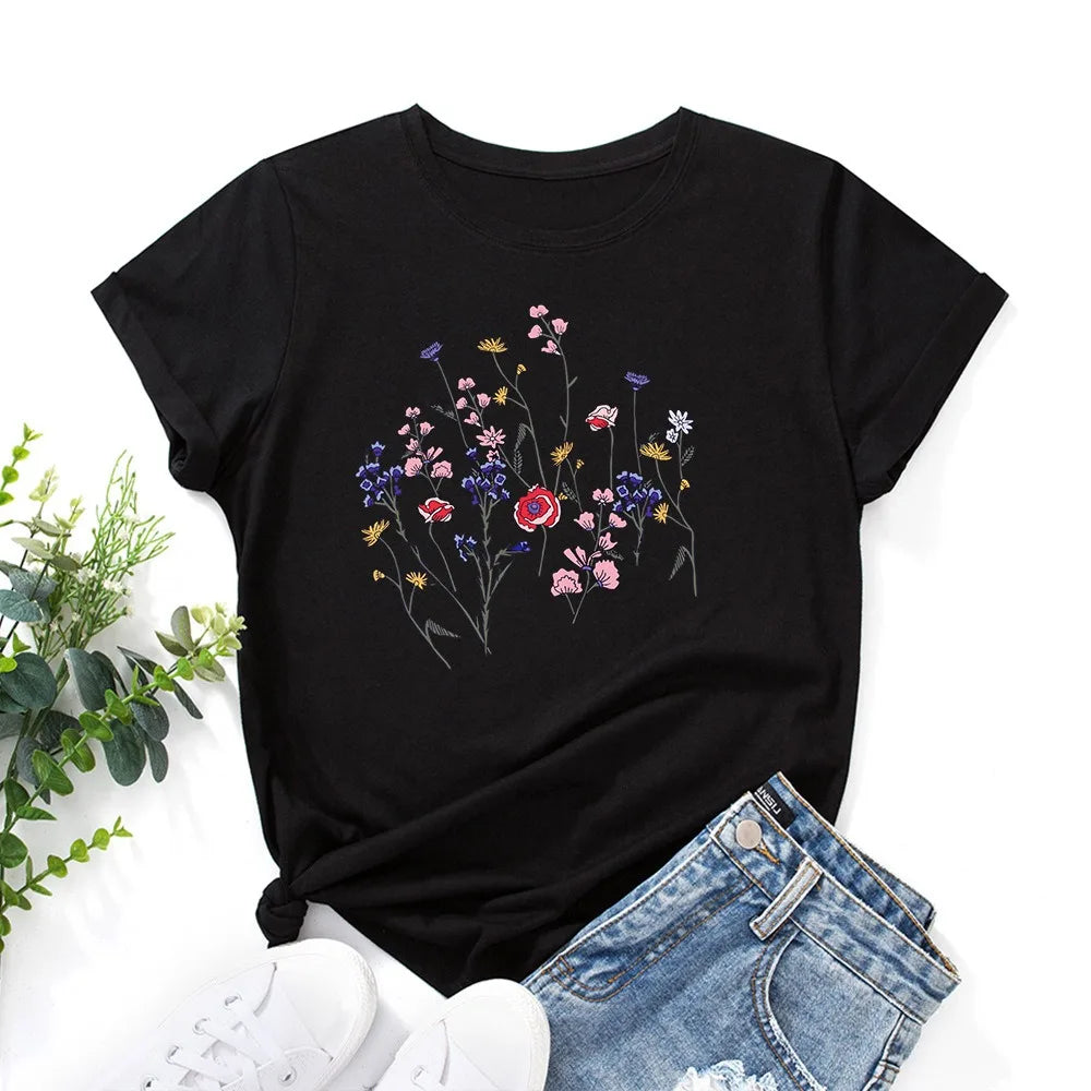 Oversized Women's T-shirt Graphic T Shirt Women Short Sleeve Tee Top Summer Cotton Female Tshirt Harajuku Woman Clothing