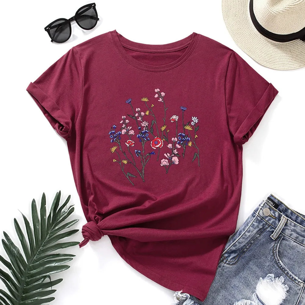 Oversized Women's T-shirt Graphic T Shirt Women Short Sleeve Tee Top Summer Cotton Female Tshirt Harajuku Woman Clothing