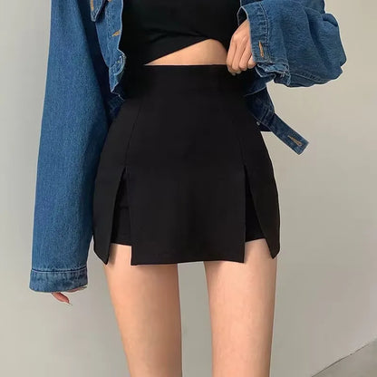 Mini Skirts Women Simple Spring Slim Sexy Popular Hotsweet High Waist Leisure Chic Streetwear Mature Temperament All-match Юбка