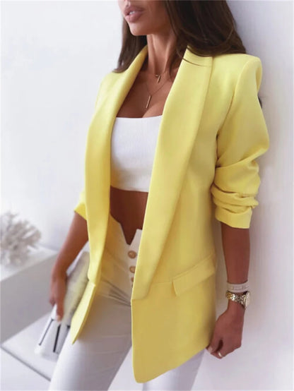 Oversize Women's Blazer Red Jacket Woman Black Elegant Fashion Blazers Female Coat 2022 Casual Office Ladies Clothing