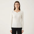 Vela Ribbed V-Neck